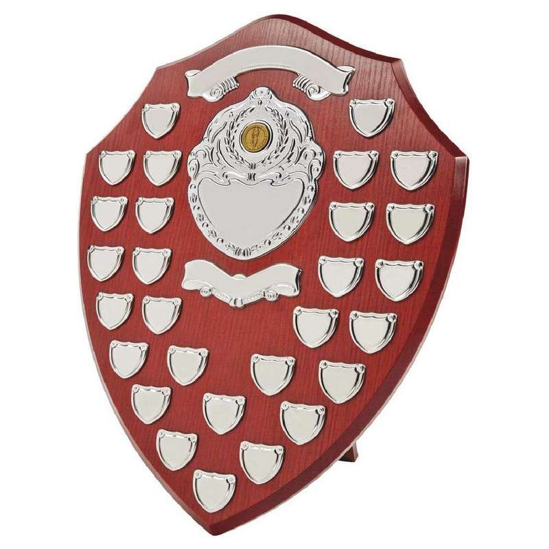 Annual Presentation Shield - Dark Wood