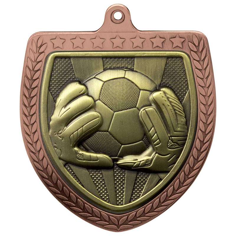 Cobra Football Goal Keeper Shield Medal
