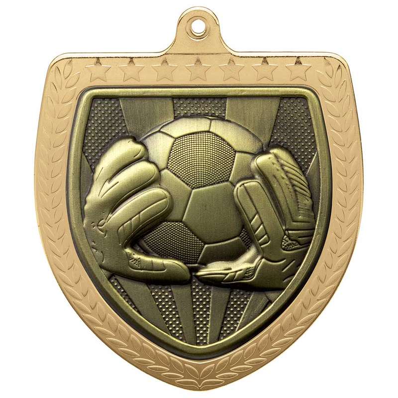 Cobra Football Goal Keeper Shield Medal