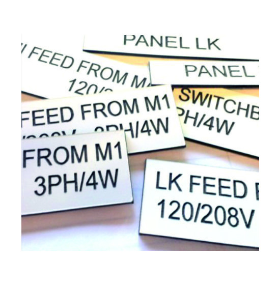 Engraved Acrylic Labels