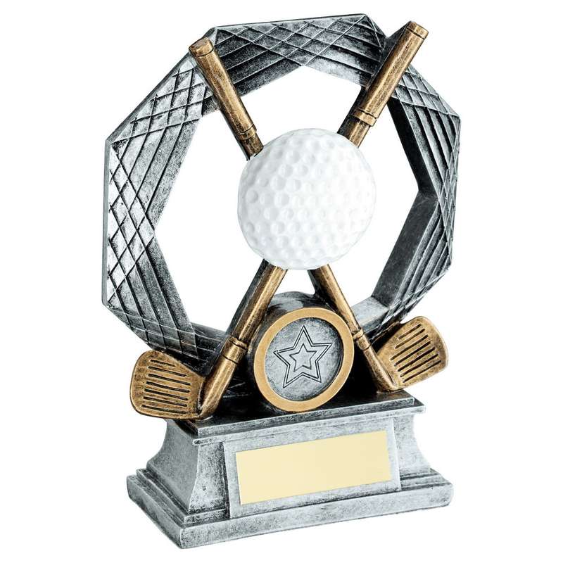 BRZ/PEW/WHITE GOLF OCTAGON SERIES WITH PLATE (1in CENTRE) – 5in