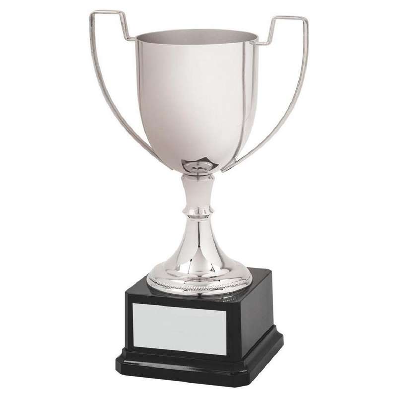 Contemporary Nickel Plated Cup – Silver